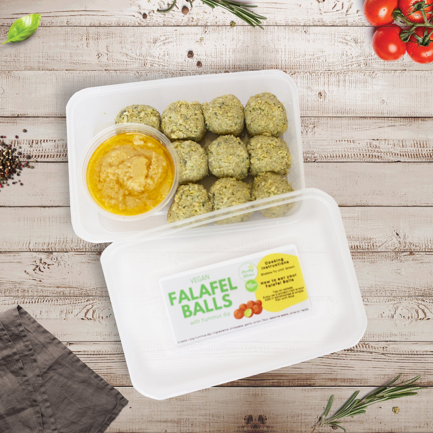 Falafel Balls with Hummus