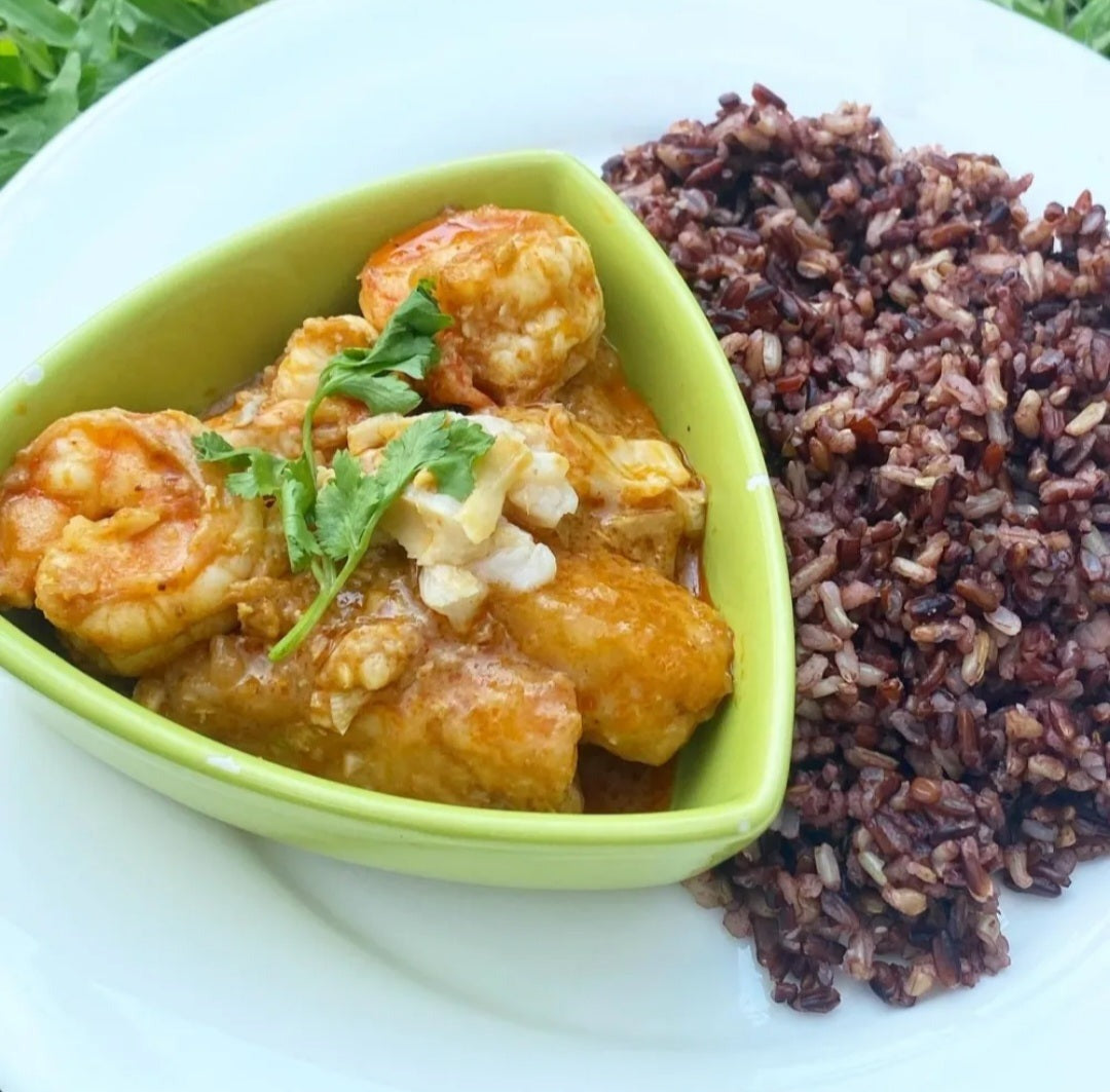 Seafood & Lychee Red Curry Rice Meal